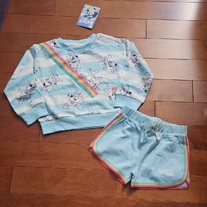 New Bluey Girls Shortset - Blue